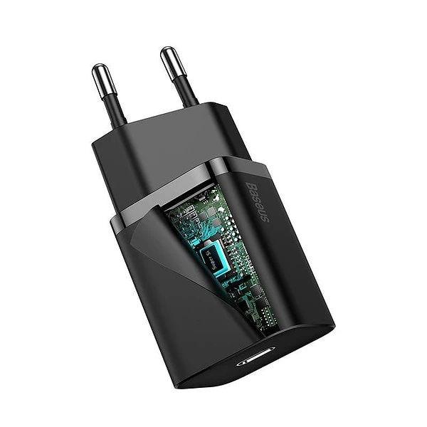 Baseus Super Si Quick Charger 1C 20W (black) distributor