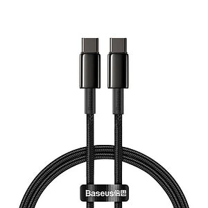 Baseus Tungsten Gold Cable Type-C to Type-C 100W 2m (black)