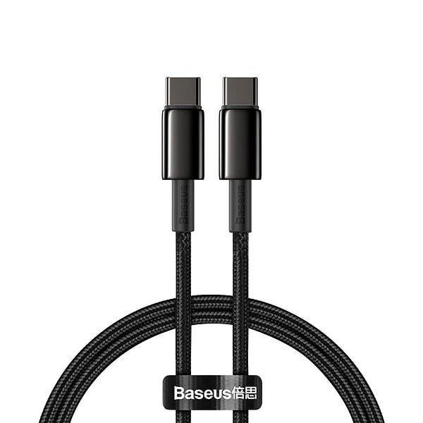 Baseus Tungsten Gold Cable Type-C to Type-C 100W 2m (black)