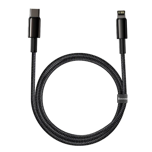 Baseus Tungsten Gold Cable Type-C to iP PD 20W 1m (black) cena