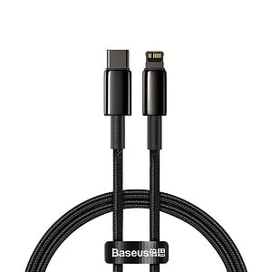 Baseus Tungsten Gold Cable Type-C to iP PD 20W 1m (black)