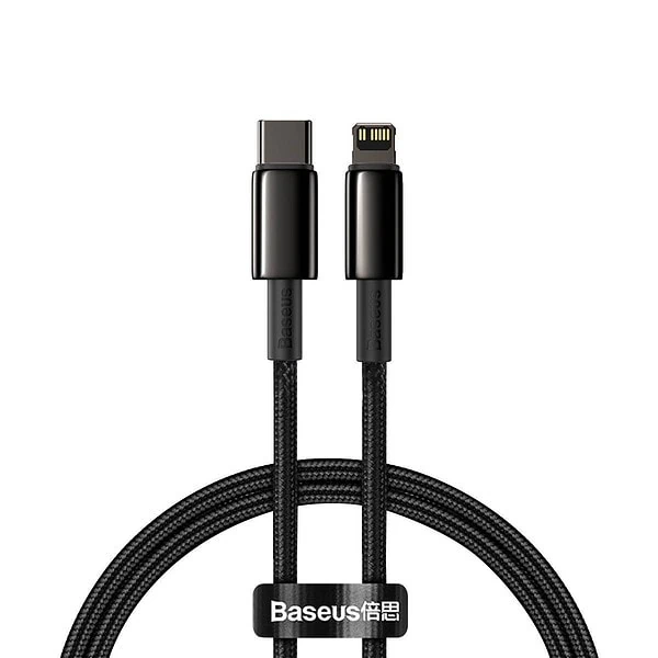 Baseus Tungsten Gold Cable Type-C to iP PD 20W 2m (black)