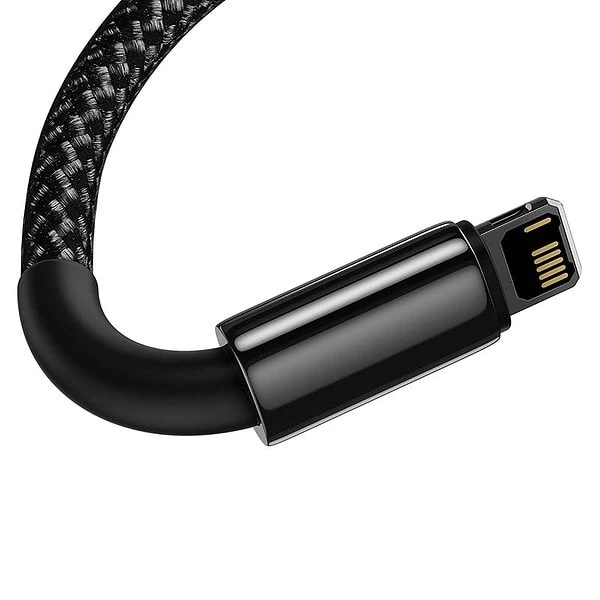 Baseus Tungsten Gold Cable USB to iP 2.4A 1m (black) navod