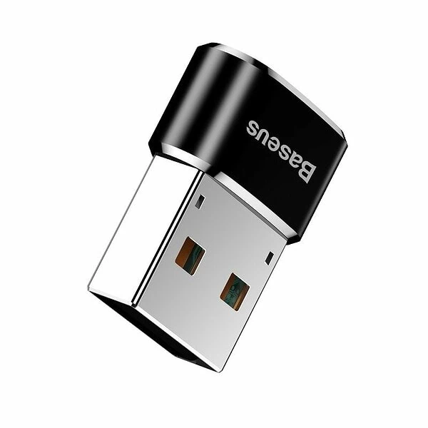 Adaptér Baseus USB-C na USB-A 3A (černý) sk