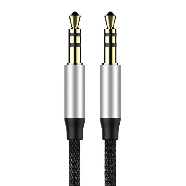 Baseus Yiven Audio Cable Cable 3.5 male Audio M30 1.5M Silver+ Black cena