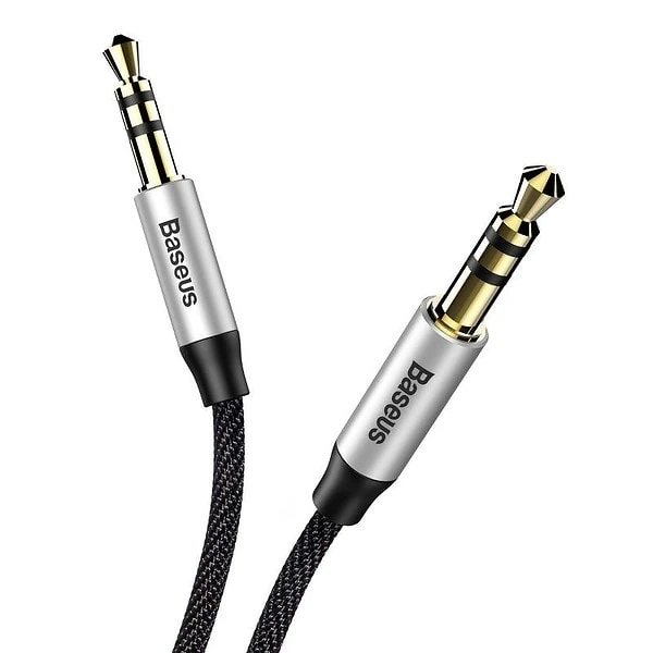 Baseus Yiven Audio Cable Cable 3.5 male Audio M30 1.5M Silver+ Black sk