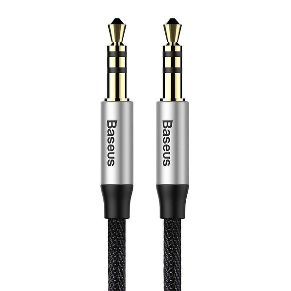 Baseus Yiven Audio Cable Cable 3.5 male Audio M30 1.5M Silver+ Black