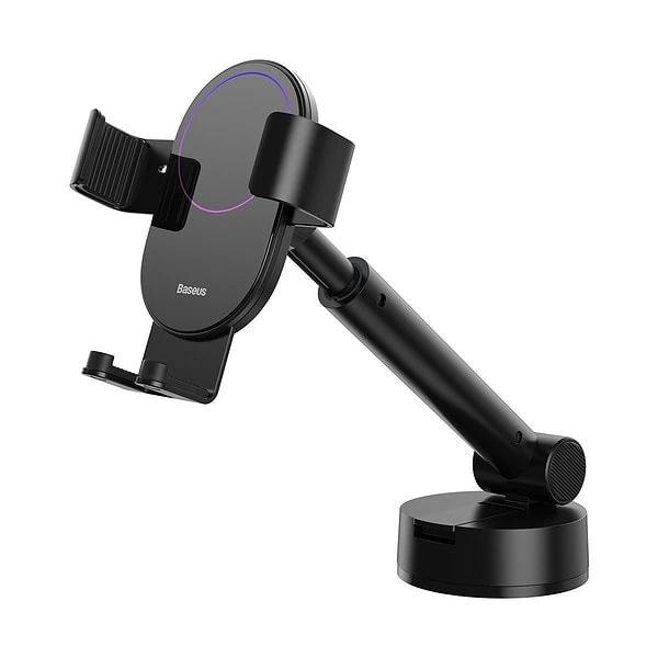 Gravity car mount for Baseus Tank phone with suction cup (black) cena