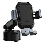 Gravity car mount for Baseus Tank phone with suction cup (black)