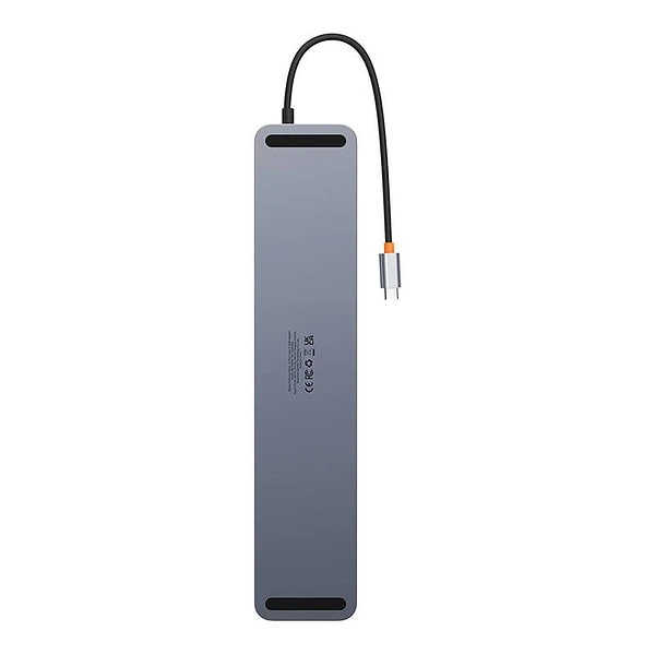 Hub 11in1 Baseus EliteJoy Gen2 series USB-C to 3xUSB 3.0 + USB 2.0 + USB-C PD + USB-C + RJ45 + HDMI + jack 3.5mm + SD/TF (grey) cena