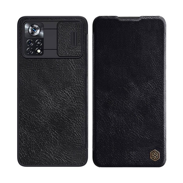 Nillkin Qin Leather Pro case for Xiaomi Poco X4 Pro 5G (black) navod