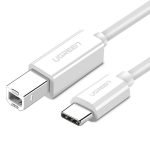 USB 2.0 C-B UGREEN US241 to 1m printer cable (white)