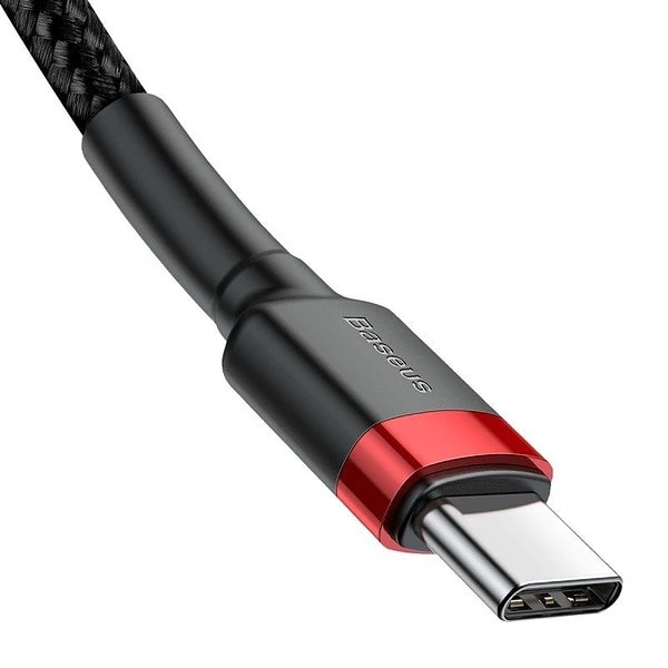 USB-C PD Baseus Cable Cafule PD 2.0 QC 3.0 60W 1m (černý a červený) distributor