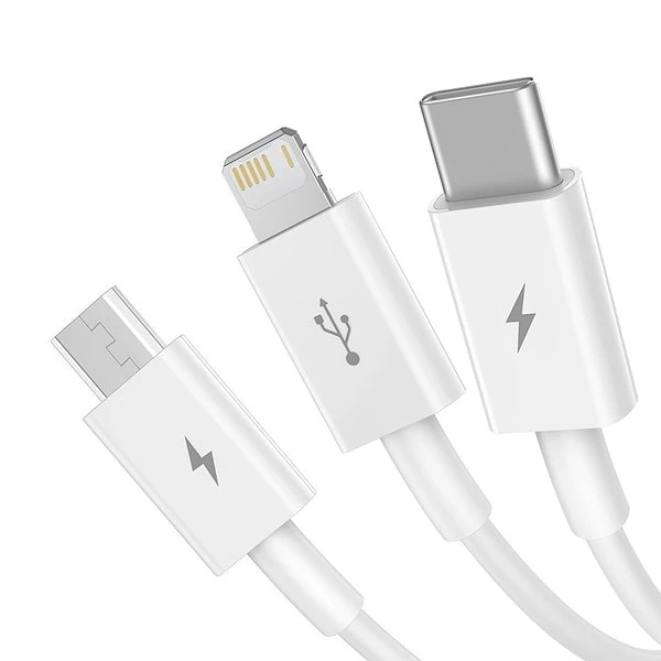 USB to micro USB / USB-C / Lightning