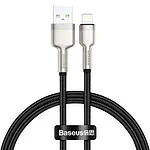 USB kábel pre Lightning Baseus Cafule, 2,4A, 0,25 m (čierny)