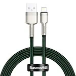 Kábel USB pre Lightning Baseus Cafule, 2,4 A, 1 m (zelený)