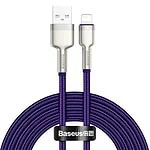 Kábel USB pre Lightning Baseus Cafule, 2,4 A, 2 m (fialový)