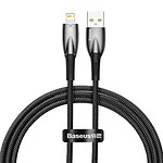 USB cable for Lightning Baseus Glimmer Series, 2.4A, 1m (Black)