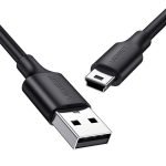 USB to Mini USB Cable UGREEN US132, 0.25m (black)