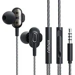 Wired earphones Blitzwolf AirAux AA-HE4, 3.5mm jack, 1.2m (black)