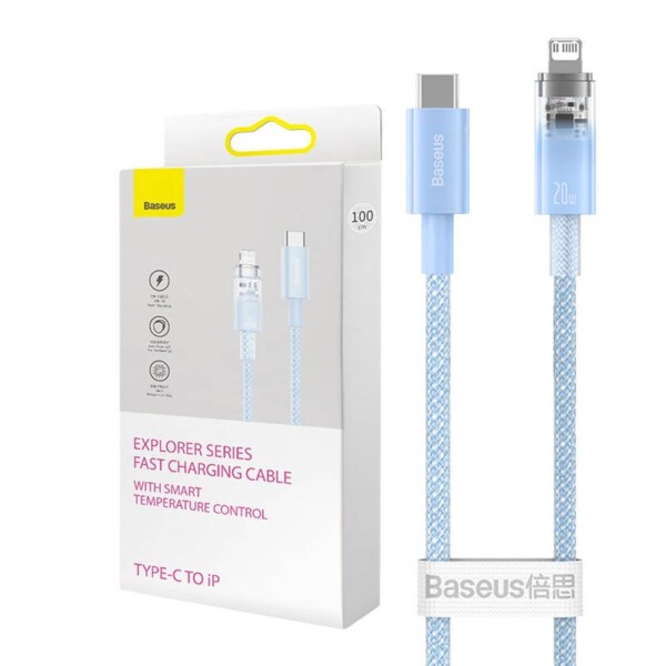 Fast Charging cable Baseus USB-C to Lightning  Explorer Series 1m