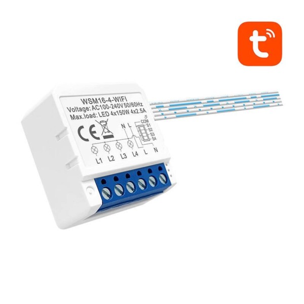 Smart Switch Module WiFi Avatto WSM16-W4 TUYA navod