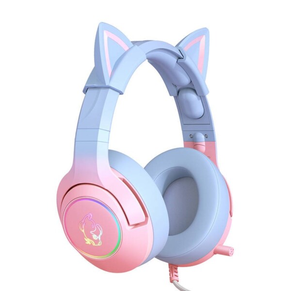 Gaming headphones ONIKUMA K9 Pink/Blue cena