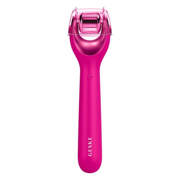 Micro Needle Face Roller 9in1 Geske with APP (magenta) cena