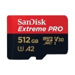 Pamäťová karta SANDISK EXTREME PRO microSDXC 512GB 200/140 MB/s UHS-I U3 (SDSQXCD-512G-GN6MA)