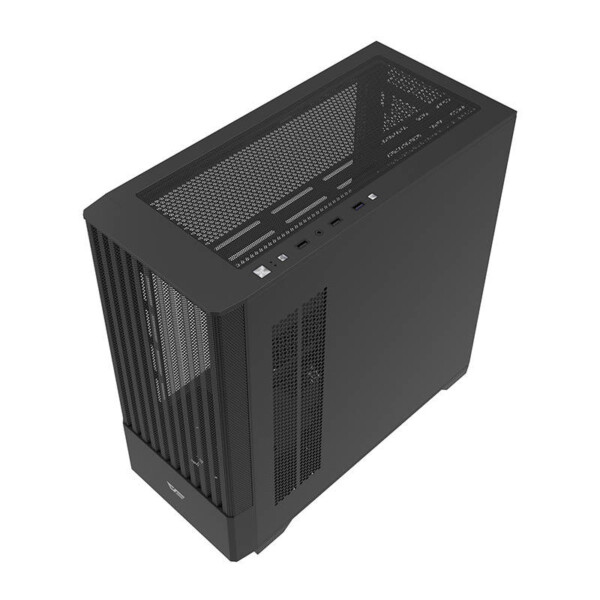 Počítačová skříň Darkflash DK415 + 2 ventilátory (černá) sk