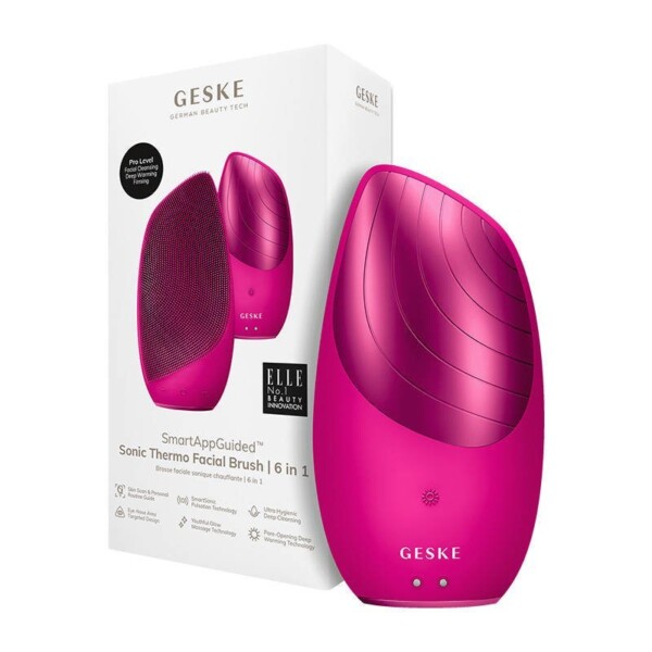 Sonic Thermo Facial Brush 6 in 1 Geske with APP (magenta)