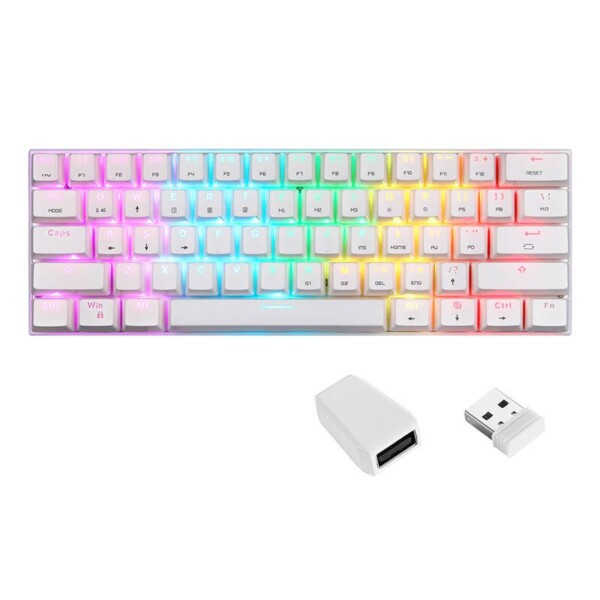 Wireless mechanical keyboard Motospeed SK62 White (blue switch) distributor