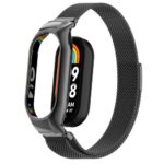 Magnetický kovový remienok pre Xiaomi Band 8 - Čierny