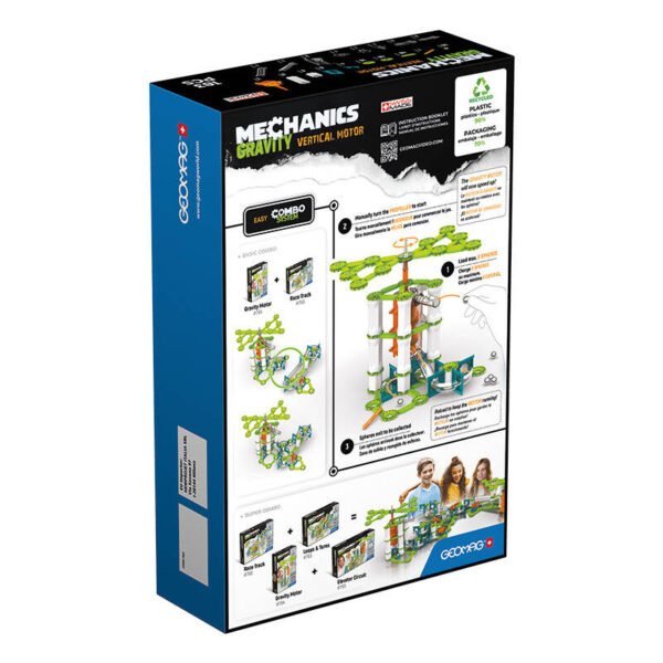 Klocki magnetyczne Mechanics Gravity RE Vertical Motor 183 elementów GEOMAG GEO-764 navod