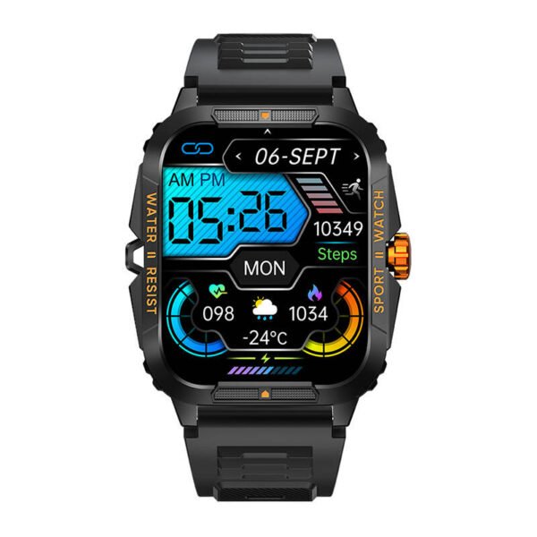 Smartwatch Colmi P76 (czarno- pomarańczowy) cena