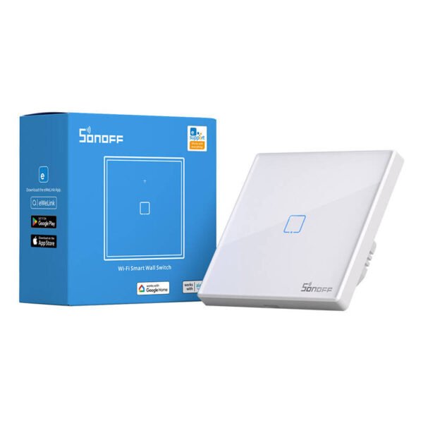 Smart Switch WiFi + RF 433 Sonoff T2 EU TX (1-channel) updated distributor