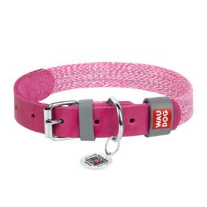 Classic Dog collar Waudog size S pink