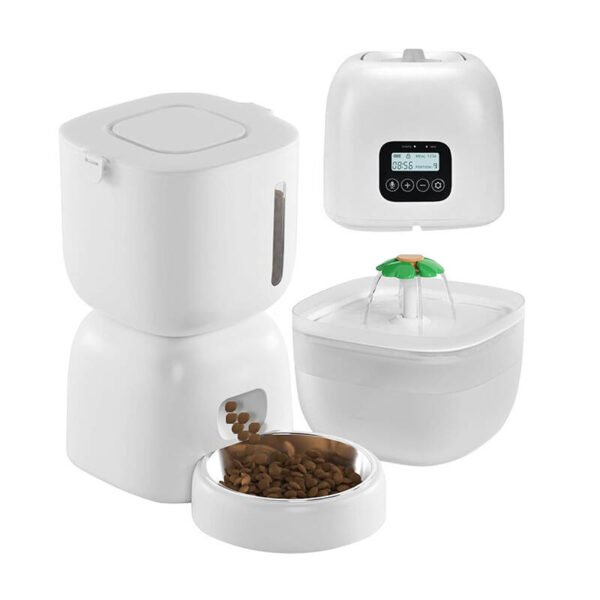 3L Automatic pet feeder+2L pet water fountain Petwant FW1-L(BAS) cena