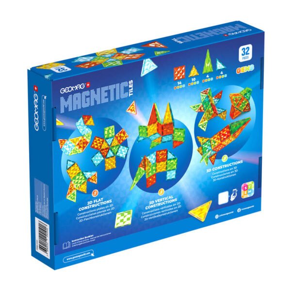 Geomag Magnetic Tiles Gems 32 cena