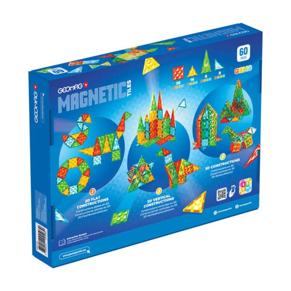 Geomag Magnetic Tiles Gems 60 cena