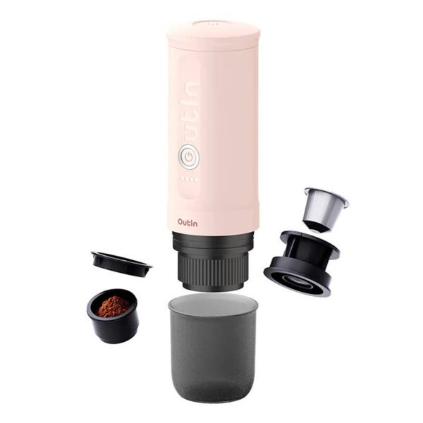 Portable coffee maker Outin Nano 7500mAh (pink) - BCRF Limited edition cena