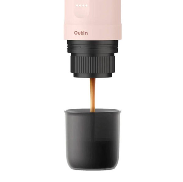 Portable coffee maker Outin Nano 7500mAh (pink) - BCRF Limited edition distributor