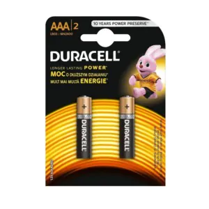 Duracell alkalické batérie AAA LR03 (2 kusy)