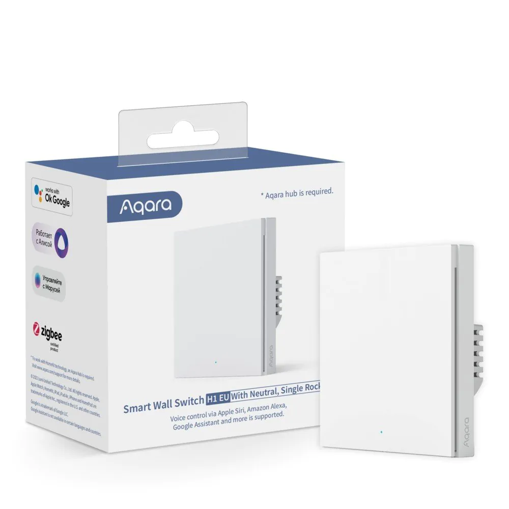 Aqara Wall Single Switch H1 (s neutrálom)