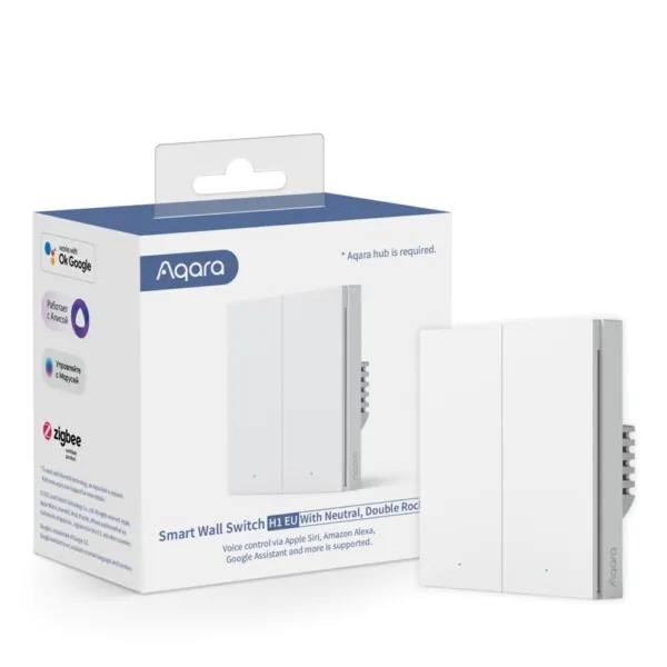 Aqara Wall Double Switch H1 (s neutrálom)