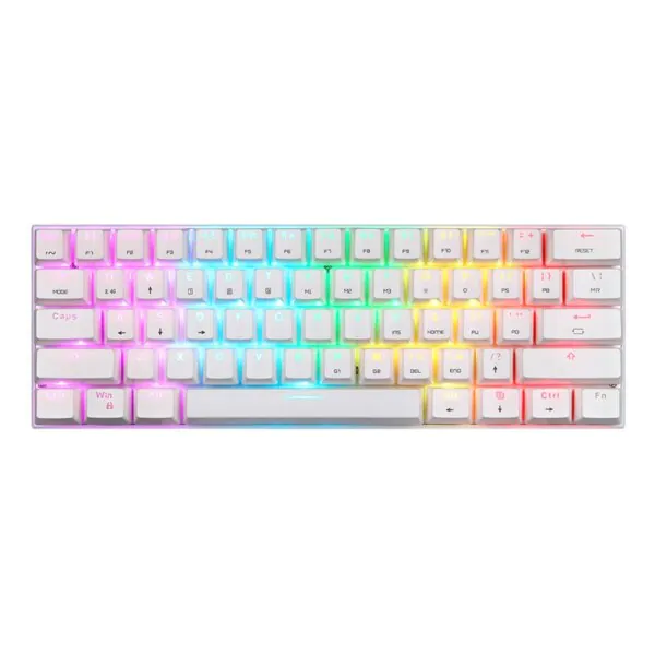 Wireless mechanical keyboard Motospeed SK62 White (blue switch)