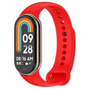 Silikónový remienok pre Xiaomi Smart Band 8 - Červený