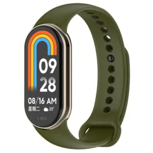 Silikónový remienok pre Xiaomi Smart Band 8 - Tmavozelený