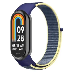 Látkový remienok pre Xiaomi Smart Band 8 - Fialovožltý