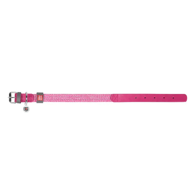 Classic Dog collar Waudog size L pink navod